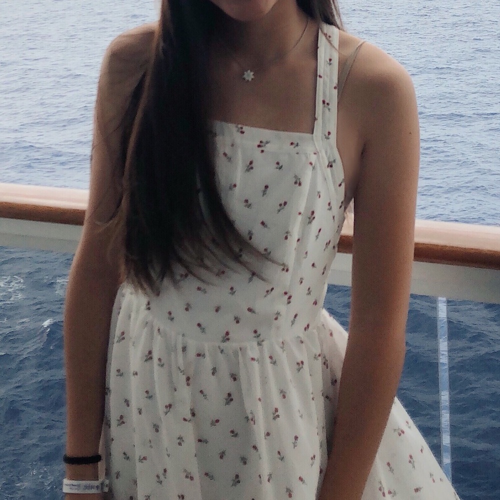 White Floral Romper
